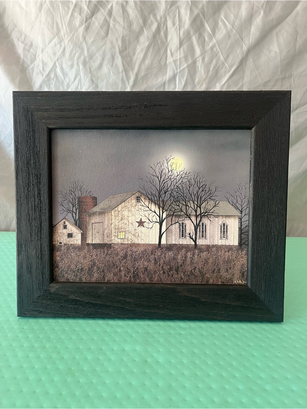 Authentic Billy Jacobs Evening Chores 13x11 Black Wood Frame Sealed Print